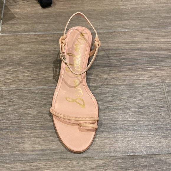 Sam Edelman Women Pink Isle Ankle Strap Block Heel Leather Sandal Size 9.5W - Picture 4 of 6